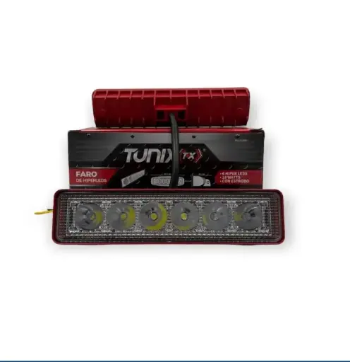 [FA-LH106R] Barra de 6 LED con luz blanca y carcaza de color