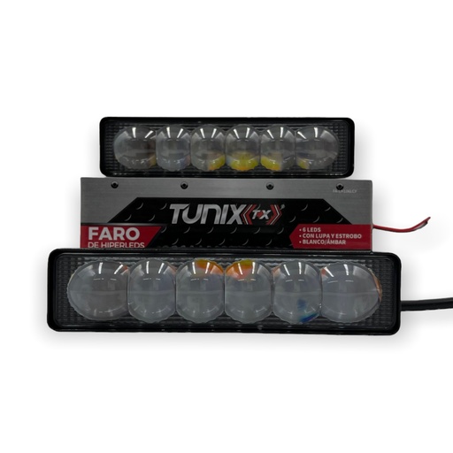 [FA-LH106LCY] Barra de 6 LED con lupa (blanco/ámbar)