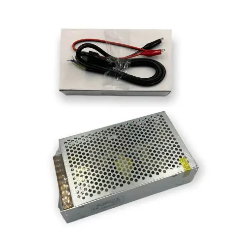 [CONV-75] Convertidor de corriente a 12V con caimanes para probar faros