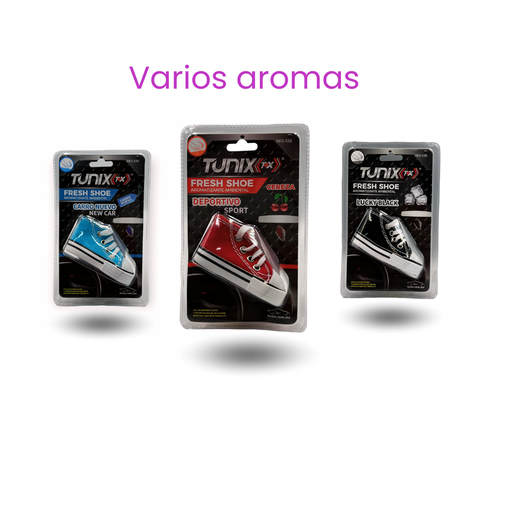 Aromatizante en forma de tenis varios aromas