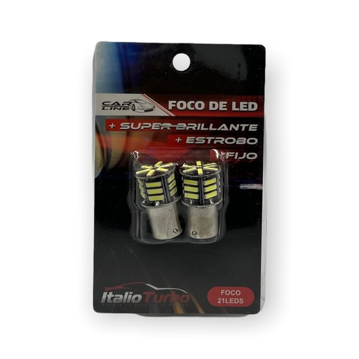 Foco de 21 LED 2 polos con patas disparejas (1034)