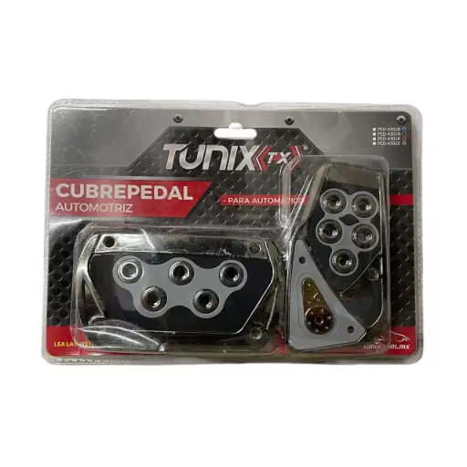 [PED-4301S] Cubrepedal plata combinado cromo con hule automático