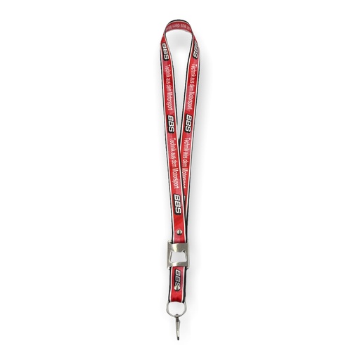 [LNY-BBS] Lanyard con destapador BBS rojo