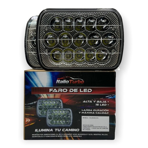 [FAL8045W-SAI/U-LH18515/DJ5930BLA] Unidad de 7 pulgadas con 15 LED