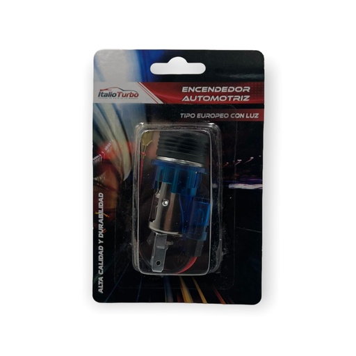 Encendedor tipo europeo con luz varios colores