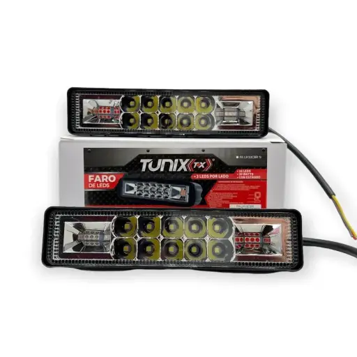 [FA-LH10CBR] Barra LED con cuartos código patrulla Tunix