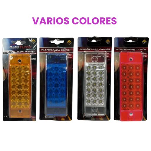 Plafón rectangular multivoltaje función estrobo y fijo