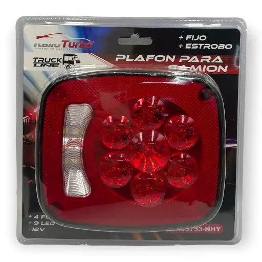 [PLA65753-RJE] Plafón tipo Jeep de 9 LED
