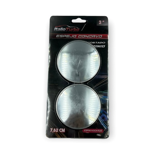 Espejo cóncavo con borde cromado