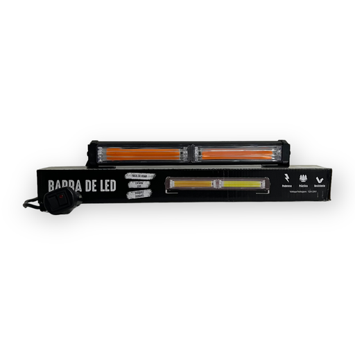 [BAR30SINGLEYF] Barra LED ambar de 2 paneles COB con múltiples funciones