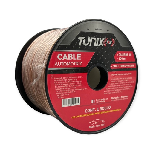 [CAB-B18T] Cable para audio o instalación de LED reforzado