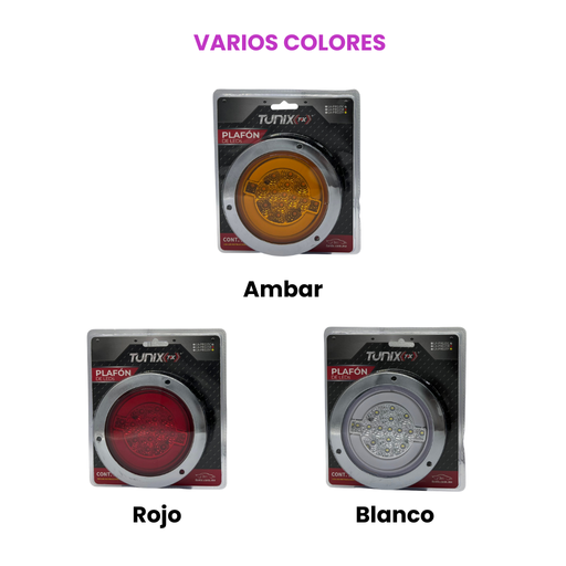 Plafón redondo blanco con ojo de ángel tipo gel 