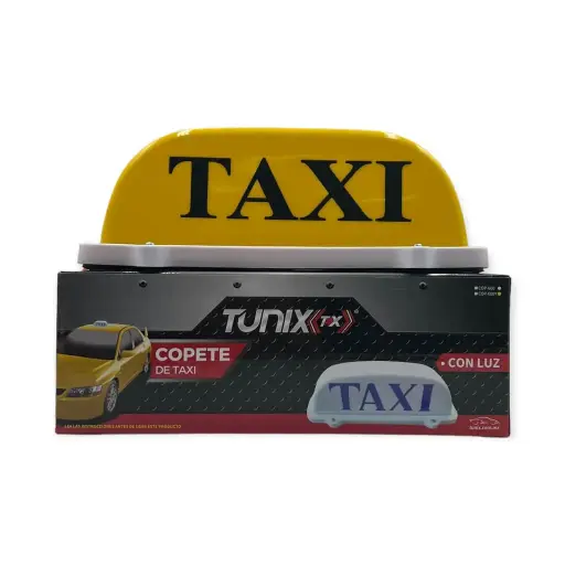 [COP-600Y] Copete de taxi amarillo con luz led