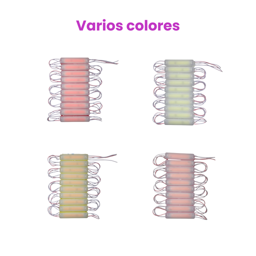 Modulo LED encapsulado tira de 20 piezas en varios colores 