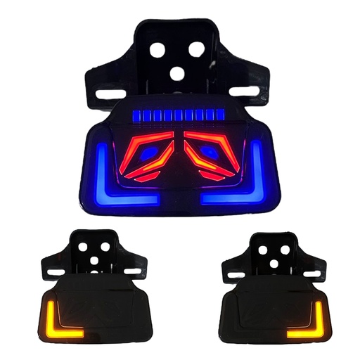 [RS-CAL-1008R-BU-Y] Calavera LED con funciones color (azul/amarillo/rojo)