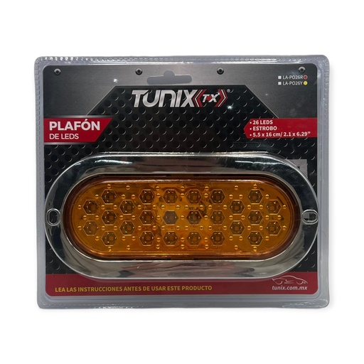 Plafón de 26 LED ovalado con funciones