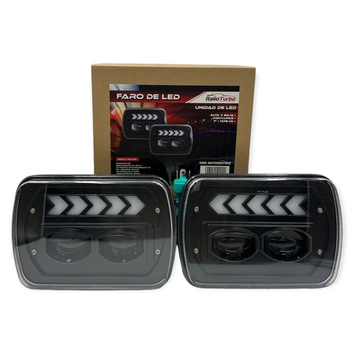 [FAL83] Unidad LED de 7 pulgadas con direccional DRL y lupas