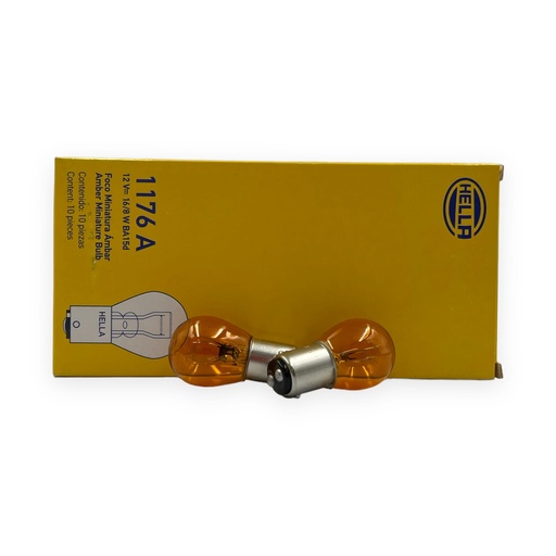 Foco Hella 1176 (2 polos patas parejas) caja de 10 piezas 