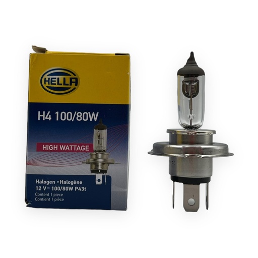 [FO-HEH4100W] Foco Hella H4 halógeno 100W