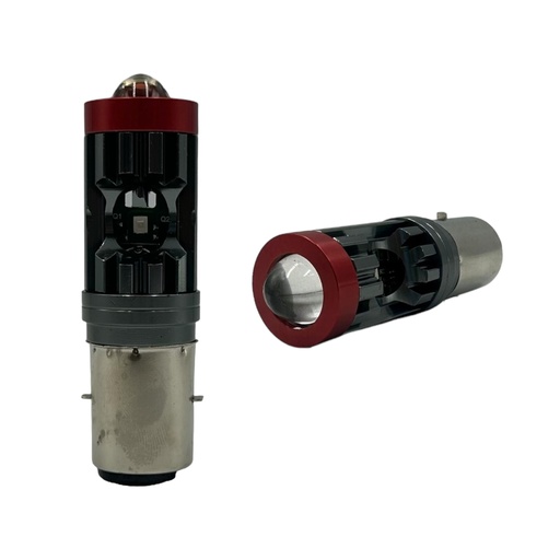 [RS-FDEL-5049Y-W] Foco entrada BA20 con lupa luz blanco / ámbar y luz lateral azul pieza