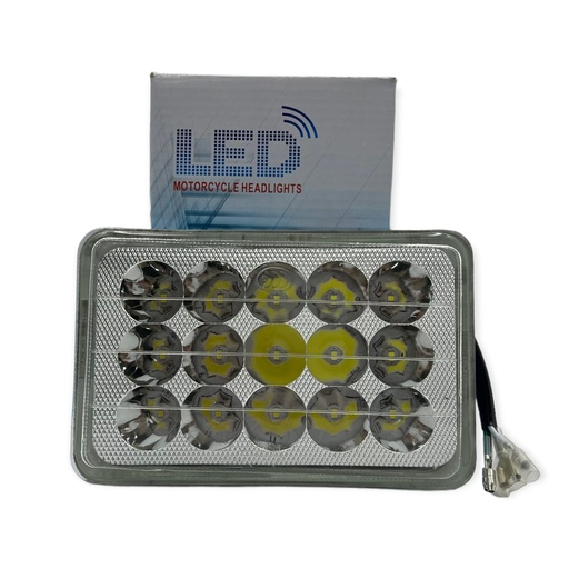 [FALM35] Faro para moto rectangular de 15 LED con cuarto azul