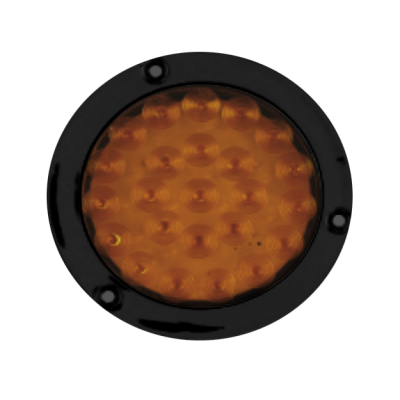 Plafón redondo de 24 LED con borde negro