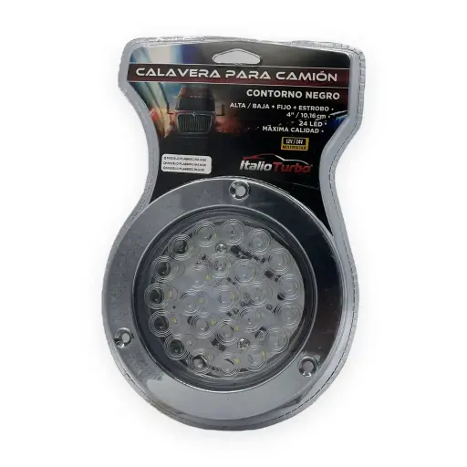 [PLA6605C/W-NGE] Plafón redondo blanco con 24 LED y borde cromado 
