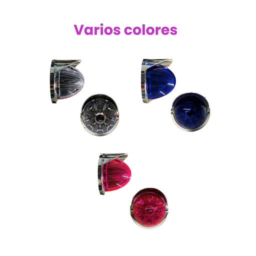 Plafón para camión con tapa cromada con funciones 12/24V 