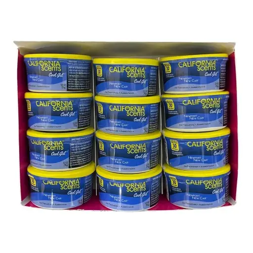 [DEO-C12NC] Aromatizante California en gel new car de 12 piezas
