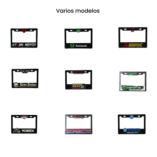 Portaplaca premium para motocicleta 