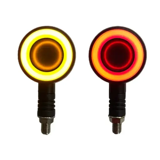 [RS-DIR-0061Y-R] Direccional secuencial LED tipo rueda de doble vista roja