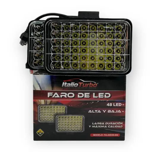 [FAL60048-SAI] Faro rectangular de 5" con 48 LED función alta y baja