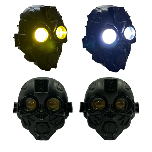 [FALM98-SAI] Faro LED tipo transformers bicolor con lupa y funciones (12/80V)