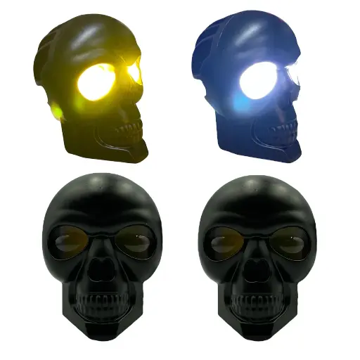 [FALM97-SAI] Faro LED tipo cabeza de cráneo bicolor con funciones (12/80V)