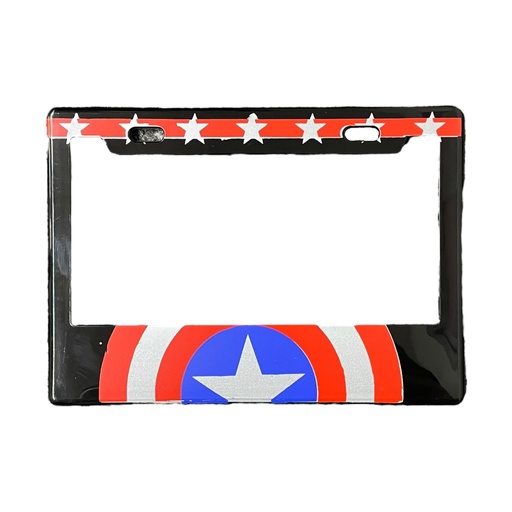 [PPM-CAP] Portaplaca para motocicleta Capitan america 