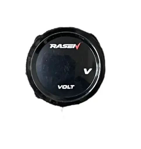 [RS-GRL-12020W] Cargador  blanco con voltimetro redondo 