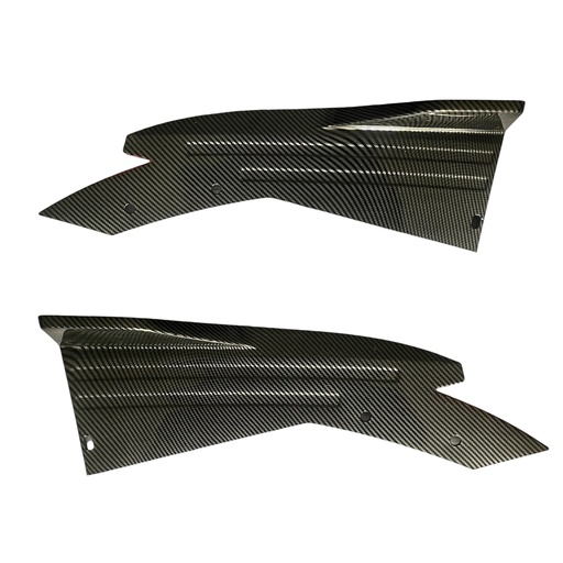 [ALERON51BLACK] Aleron esquinero trasero samurai carbon y filo rojo