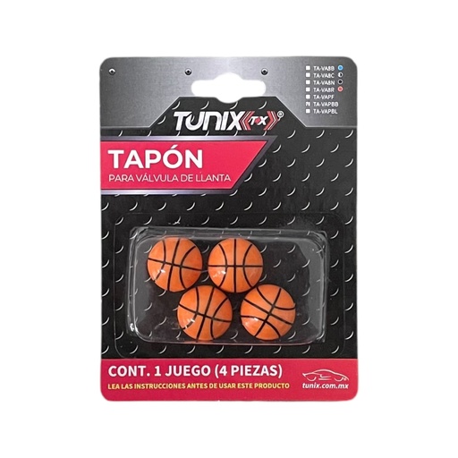 [TA-VAPBB] Tapón de válvula basquetball