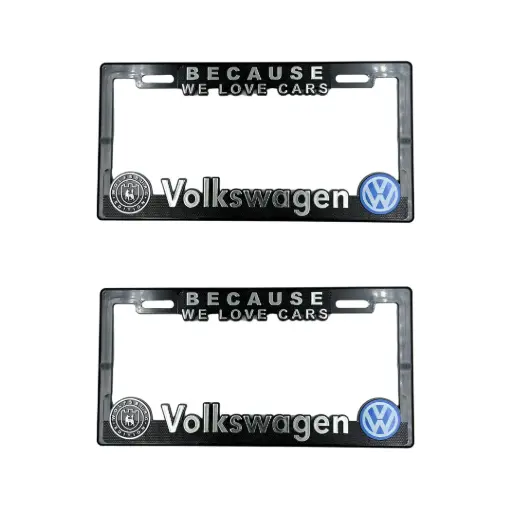 [PRE-VWLOVECARS] Portaplaca premium VW We love cars
