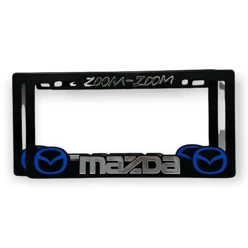 [PRE-MAZDA] Portaplaca premium Mazda logo de rojo