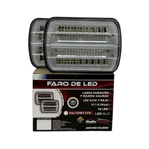 [FAL125WY-CFA] Unidad blanca de 7 pulgadas con tira de gel bicolor