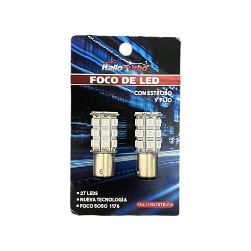[FOL117627STB-FJI] Foco 1176 de 27 LED azul