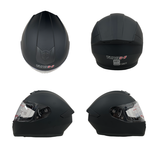 Casco cerrado negro mate 