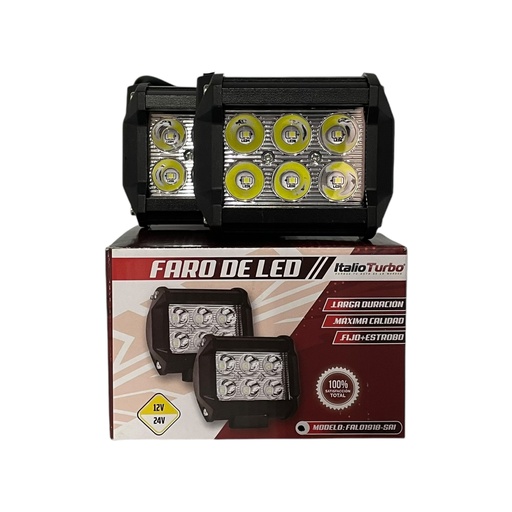 [FAL01918-SAI] Faro de 6 LED 12/24V