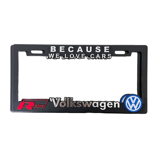 [PRE-VOLKSWAGENRLINE] Portaplaca premium Vw R Line 