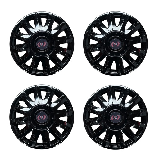 [T-XSE4914N] Tapon de rin negro tipo Seat 14