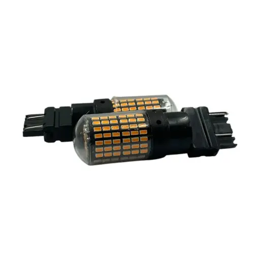 [FOL0474STY-SAI] Foco automotriz ámbar 3157 de 144 LED 12/80V