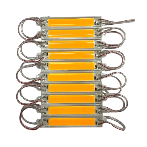 Tira tipo chip de 7.5 cm con LED COB colores disp.