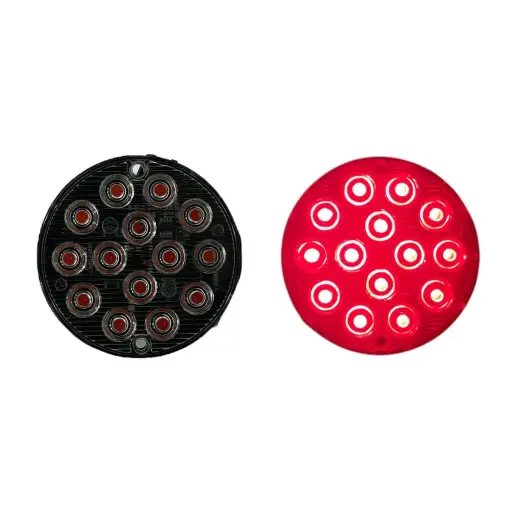 [COD14LED/RED] Estrobo redondo LED universal con 14 LED rojo