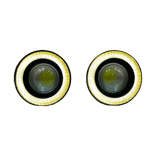 Faro LED ojo de ángel ámbar luz fija (ámbar y azul disp.)